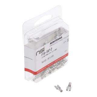 NSI F16-187-2 16-14 Awg Bare Female Disconnect .187X.020 Tab 100 Per Pack