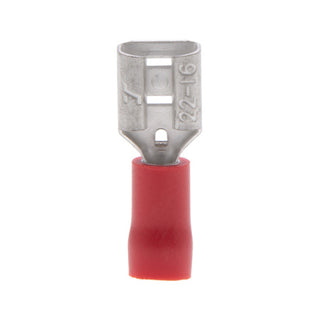 NSI F22-250-3V-P Wire Terminal Female Disconnect Vinyl Insulated 22-18 Awg .250 X .032 Bottle 80 Pack