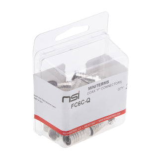 NSI FC6C-Q Foil Shield Crimp-On F Rg6/U Cable Pack Of 25