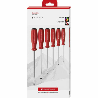 PB Swiss Tools PB 8561.CBB SwissGrip Screwdriver Set, Set, Slotted, 6 pcs