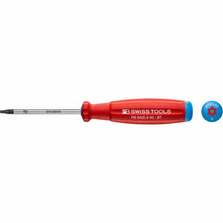 PB Swiss Tools PB 8400.B 9-60 * SwissGrip Screwdriver, TORX® With Bore Hole, Size T9