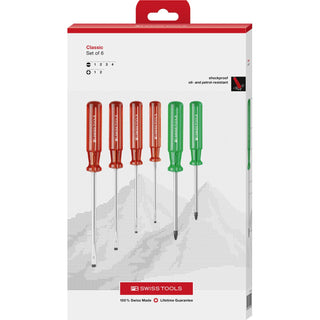 PB Swiss Tools PB 1568.CBB Classic screwdriver set in a high-quality paperboard box