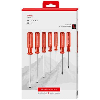 PB Swiss Tools PB 250.CBB Classic screwdriver set in a high-quality paperboard box