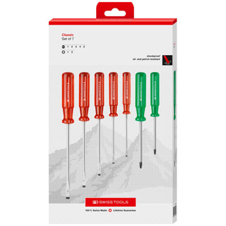 PB Swiss Tools PB 250.P CBB Classic screwdriver set in a high-quality paperboard box