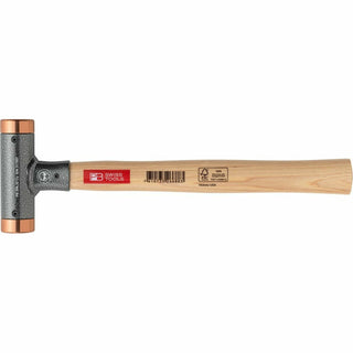 PB Swiss Tools PB 306.32 Cu Copper and Hickory Recoilless Soft-faced Deadblow Mallet, 32 mm