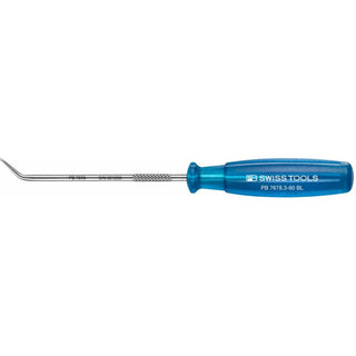 PB Swiss Tools PB 7678.3-80 BL Curved Tip PickTool With Multicraft Handle, Double-Bent, 80mm