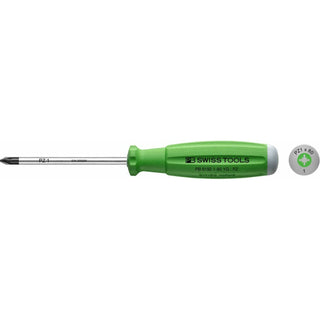 PB Swiss Tools PB 8192.1-80 YG SwissGrip Screwdrivers, PZ1 x 80mm