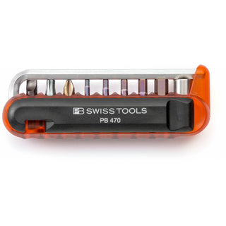 PB Swiss Tools PB 470.Red BikeTool: Pocket Tool With 9 Screwdriving Tools