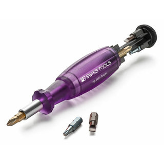 PB Swiss PB 6464.Purple Bit Holding Screwdriver with Magazine, Slotted, Phillips, TORX®, 9 Pcs