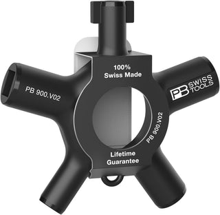 PB Swiss PB 900.V02 Universal Cabinet Key with Square, Triangular, Cutting Width, Double bit, 8 Pcs