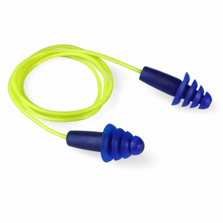 Radians FP43 Resistor Reusable Flanged Earplugs - Corded