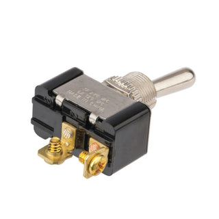 NSI 78110TS Toggle Switch SPST 6 Amps Off-On Circuit Bat Br/Ni Screw Connection