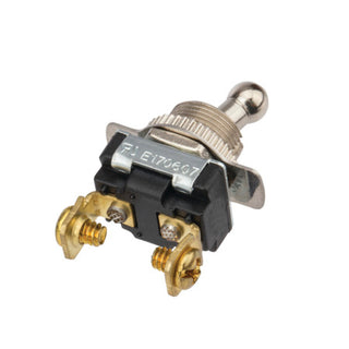 NSI 78130TS Toggle Switch SPST 6 Amps On-Off Circuit Bat Br/Ni Quick Connection