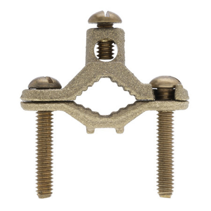 NSI G-1-SDB-SB Heavy Duty Bronze Ground Clamp for Direct Burial, 1/2″ to 1″ Pipe