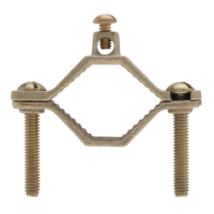 NSI G-2-SDB-SB Heavy Duty Bronze Ground Clamp, 1-1/4″ to 2″ Pipe, for Burial