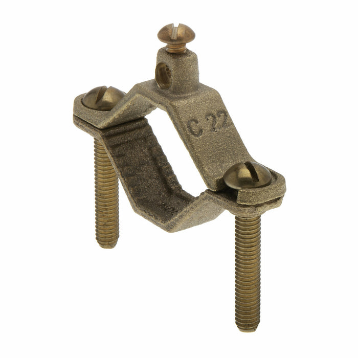 NSI G-2-SDB-SB Heavy Duty Bronze Ground Clamp, 1-1/4″ to 2″ Pipe, for Burial