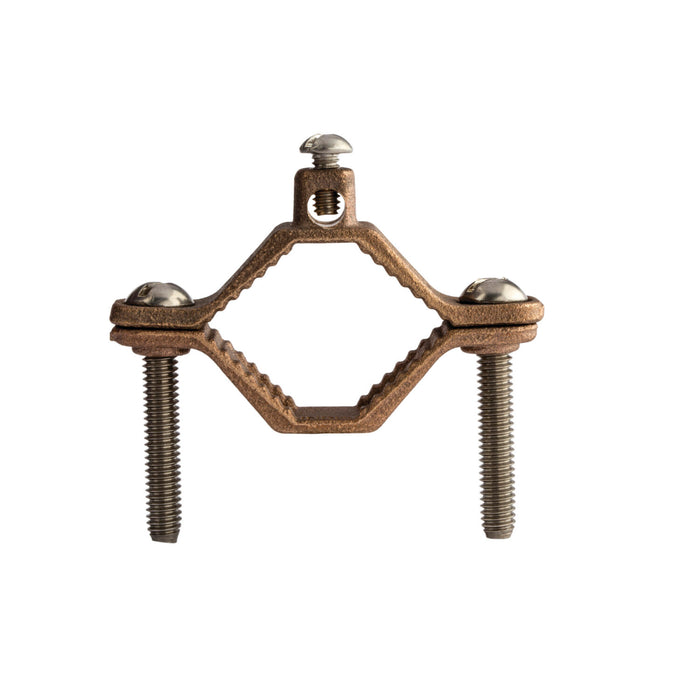NSI G-2-SDB Heavy Duty Bronze Ground Clamp, Direct Burial, 1-1/4″ to 2″ Pipe