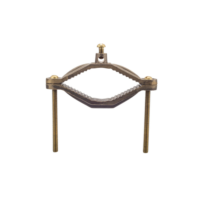 NSI G-4-SBS Direct Burial Bronze Ground Clamp, 2-1/2″ to 4″ Pipe, Rebar, Rods