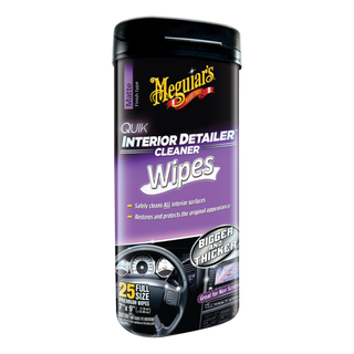 Meguiar's G13600 Quik Interior Detailer Wipes, 25 Count