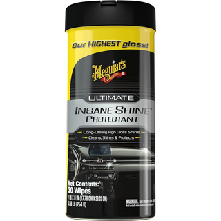 Meguiar's G220200 Ultimate Insane Shine Protectant Wipes, 30 Wipes