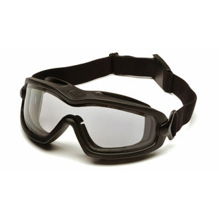 Pyramex GB6410SDT V2G Plus - Clear H2X Anti-Fog Dual Lens with Black Strap