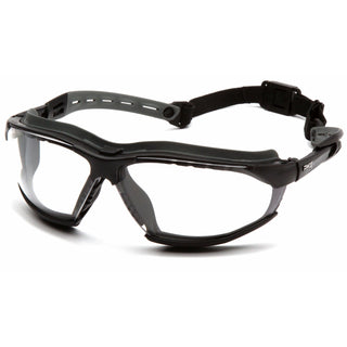 Pyramex GB9410STM Isotope Clear H2MAX Anti-Fog Lens with Black Frame, Clear