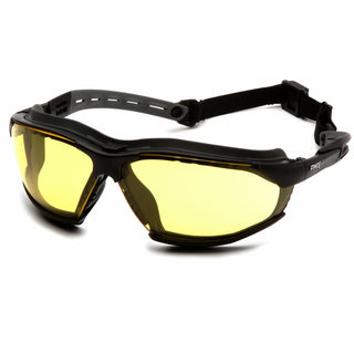 Pyramex GB9430STM Isotope - Amber H2MAX Anti-Fog Lens with Black Frame