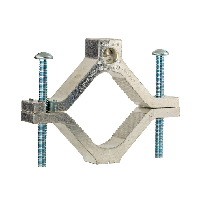 NSI GCA-4 Aluminum Ground Clamp, CU/AL 250 MCM to 6 AWG, 2-1/2″ to 4″ Pipe