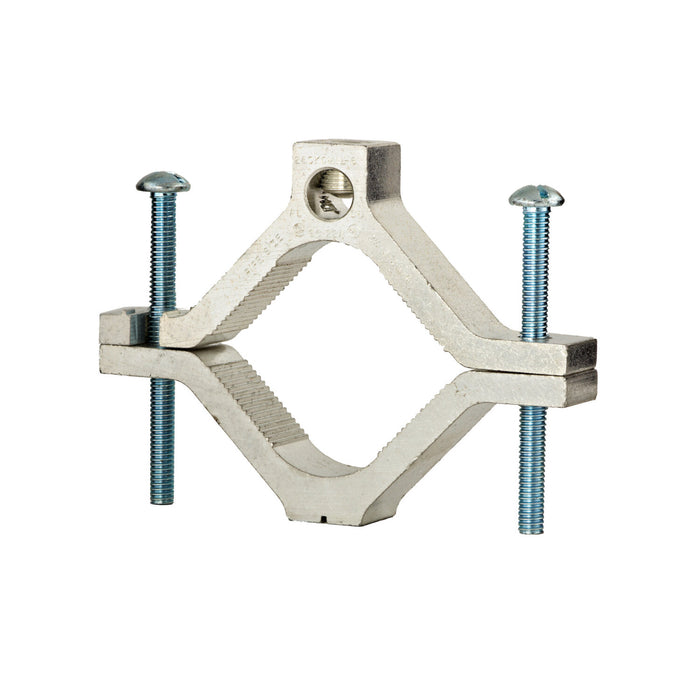 NSI GCA-4 Aluminum Ground Clamp, CU/AL 250 MCM to 6 AWG, 2-1/2″ to 4″ Pipe