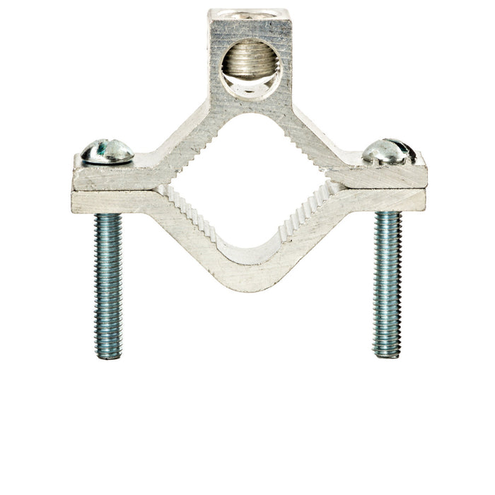 NSI GCA-2 Aluminum Ground Clamp, CU/AL 250 MCM to 6 AWG, 1-1/4″ to 2″ Pipe