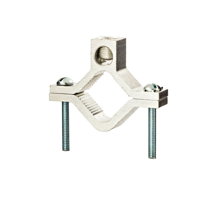 NSI GCA-2 Aluminum Ground Clamp, CU/AL 250 MCM to 6 AWG, 1-1/4″ to 2″ Pipe