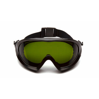 Pyramex GG504TIR3 Capstone Green Tinted Goggle with IR3 H2X Anti-Fog Lens