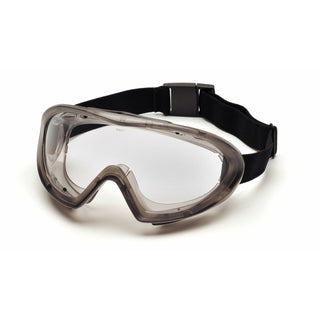 Pyramex GG504T Gray Direct/Indirect Goggle with Clear H2X Anti-Fog Lens