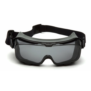 Pyramex GG9920TM Cappture Pro Goggle - Gray H2MAX Anti-Fog Lens with Rubber Gasket