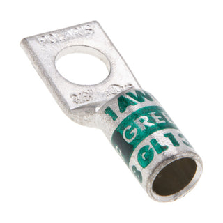 NSI GL138 1-Hole Copper Short Lug – Green 1 AWG 3/8 Inch