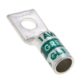 NSI GL156 1-Hole Copper Short Lug – Green 1 AWG 5/16 Inch