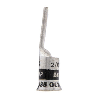 NSI GL2038B 1-Hole Copper Short Lug – Black – Bell End 2/0 AWG 3/8 Inch