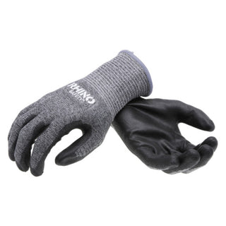 NSI GLV-400L Gray HPPE Nylon Cut-Resistant Gloves, Polyurethane Palm, Large