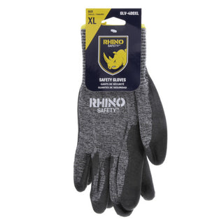 NSI GLV-400XL Gray Nylon Cut-Resistant Gloves, Polyurethane Palm, Extra Large