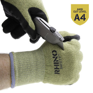 NSI GLV-900L Green Aramid Fiber Steel Arc Protection Gloves, Large