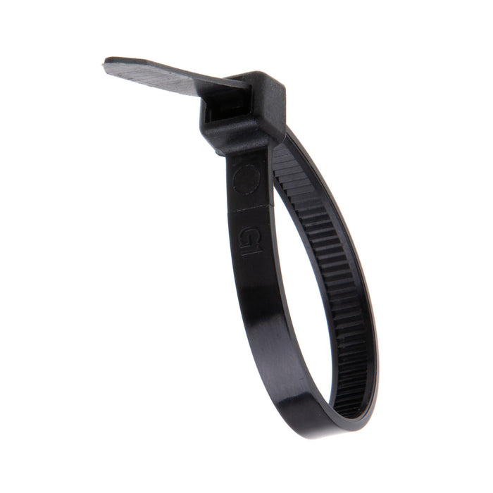 NSI GRP-450B 4”, Black General Purpose 50lb Cable Ties, 100 Pack