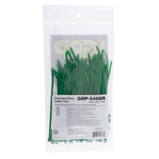 NSI GRP-540GR 5” Green General Purpose 40lb Cable Ties, 100 Pack