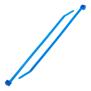 NSI GRP-750FBL 7.5” Fluorescent Blue General Purpose 50lb Cable Ties, 100 Pack