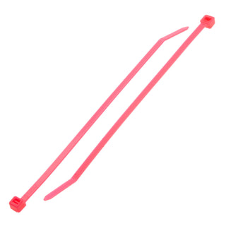 NSI GRP-750FPK 7.5” Fluorescent Pink General Purpose 50lb Cable Ties, 100 Pack