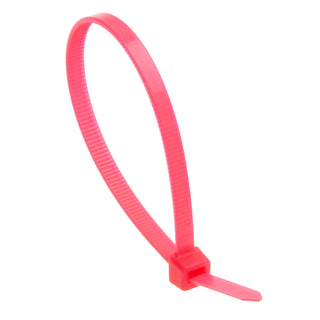 NSI GRP-750FPK 7.5” Fluorescent Pink General Purpose 50lb Cable Ties, 100 Pack