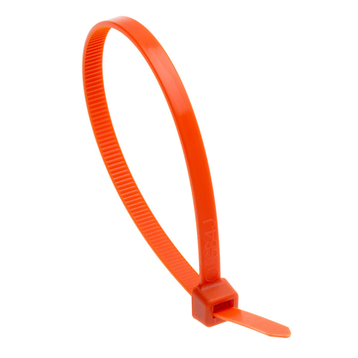 NSI GRP-750OR 7.5” Orange General Purpose 50lb Cable Ties, 100 Pack