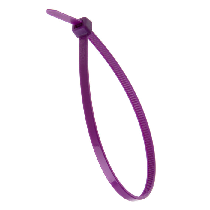 NSI GRP-840PR 8” Purple General Purpose 40lb Cable Ties, 100 Pack