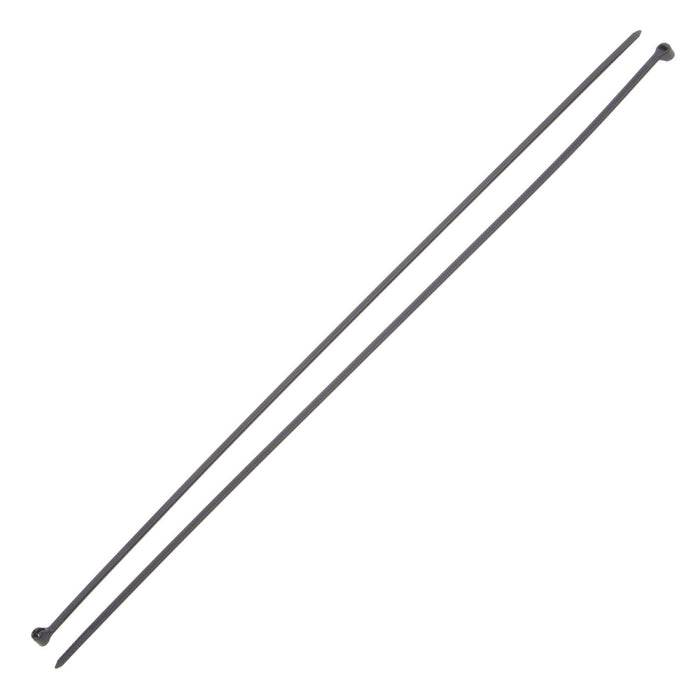 NSI GRP-SB1140B 11”, Black Steel Barb 40lb Cable Tie, 100 Pack