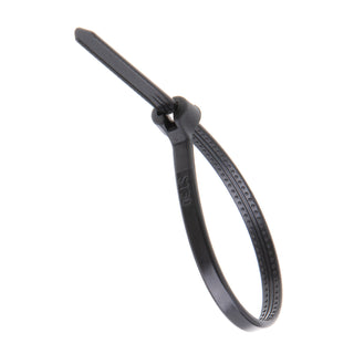 NSI GRP-SB418B 4”, Black Steel Barb 18lb Cable Tie, 100 Pack