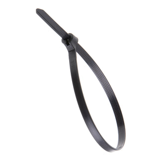 NSI GRP-SB750B 7.5”, Black Steel Barb 50lb Cable Tie, 100 Pack